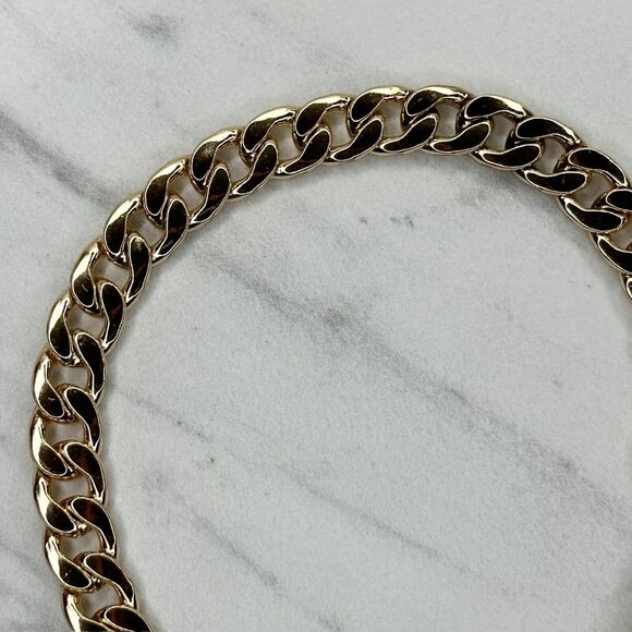 Gold Tone Flat Chain Link Purse Handbag Replacement Strap 47" ✨ - Picture 11 of 12